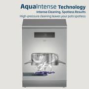 Beko Freestanding Dishwasher, 15 Place Settings, 8 Programs, A++ Energy Rating, Stainless Steel - BDEN38523XQ