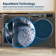 Beko 10/7kg Washer/Dryer, 1400 RPM, 15 Programs, Wash & Wear Program, Manhattan Grey - WD10714M