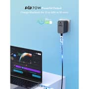 Ravpower Multi-Port Travel Charger With Built-in Type-C Cable Black