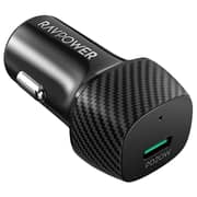 Ravpower UBS-C Fast Car Charger Black