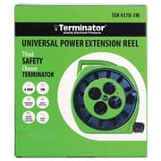 Terminator 4-Way Wire Extension 7m Green/Black