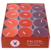 Falcon Scented Apple Cinnamon Red Candle 24 Pieces