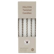 Falcon Twisted White Candle 4 Pieces