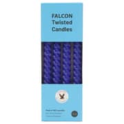 Falcon Twisted Blue Candle 4 Pieces