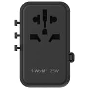 Momax USB-C Cable AC Travel Adaptor Black