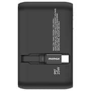 Momax USB-C Cable AC Travel Adaptor Black