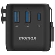 Momax USB-C Cable AC Travel Adaptor Black