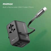 Momax USB-C Cable AC Travel Adaptor Green