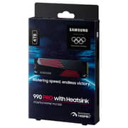 Samsung 990 Pro With Heatsink Internal Solid State Drive PCle4.0 4TB Black/Red MZ-V9P4T0CW