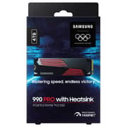 Samsung 990 Pro With Heatsink Internal Solid State Drive PCle4.0 4TB Black/Red MZ-V9P4T0CW