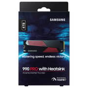 Samsung 990 Pro With Heatsink Internal Solid State Drive PCle4.0 4TB Black/Red MZ-V9P4T0CW