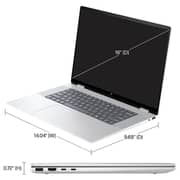 HP Envy x360 2-in-1 Convertible (2023) Laptop - 1st Series / Intel Core Ultra 7-155U / 16inch WUXGA / 1TB SSD / 16GB RAM / Shared Intel Graphics / Windows 11 Home / English Keyboard / Silver / International Version - [16-AC0023DX]