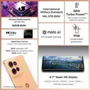 Motorola Edge 50 512GB 12GB Peach Fuzz 5G Smartphone