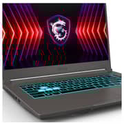 MSI THIN 15 B12UCX Gaming (2024) Laptop - 12th Gen / Intel Core i5-12450H / 15.6inch FHD / 512GB SSD / 8GB RAM / 4GB NVIDIA GeForce RTX 2050 Graphics / Windows 11 Home / English & Arabic Keyboard / Black / Middle East Version