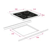 TEKA Built-In Vitroceramic Electric Hob with 4 Zones - TZ 6415