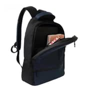 Dawenha Leather Backpack – Navy Blue