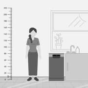 Tornado Dishwasher 10 Persons, 45 cm Digital 7 programs, Dark Silver - TDV-FN107DDS