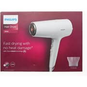 Philips Series 5000 Hair Dryer with Thermoprotect Technology , White - bhd500/00
