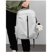 Fitit White Backpack - Sleek, Spacious & Durable Travel Bag for Everyday Use