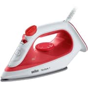 Braun Steam Iron 1900 Watt Non-stick Soleplate - Red - SI1019RD