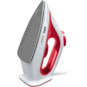 Braun Steam Iron 1900 Watt Non-stick Soleplate - Red - SI1019RD