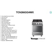 Tecnogas 4 Burner Gas Cooker TCN266GG4WX