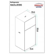 Generaltec Top Mount Refrigerator 465 Litres GR700KS