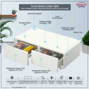 Generaltec Smart Bottle Cooler & Digital Music Table 135 Litres GMBST3WT