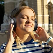 Blupebble BP-PAC80ANC-BK Wireless On Ear Headphones Black