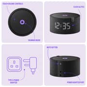 ياسمينا Y-00020 مكبر صوت ذكي متطور مدعم بخاصية الذكاء الاصطناعي الشبيه بالإنسان حجم ميني باللون الأسود