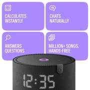 ياسمينا Y-00020 مكبر صوت ذكي متطور مدعم بخاصية الذكاء الاصطناعي الشبيه بالإنسان حجم ميني باللون الأسود