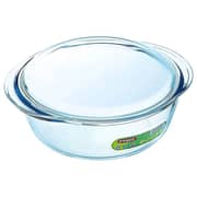 Pyrex Glass Round Casserole with Lid 1pc