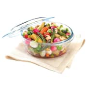 Pyrex Glass Round Casserole with Lid 1pc