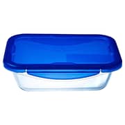 Pyrex Cook & Go Glass Rectangular Dish with Lid 1pc