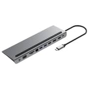 Powerology 11-in-1 USB Multiport Hub Stand Grey