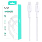 Aukey Braided USB-C To USB-C Cable 1m White