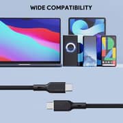 Aukey Braided USB-C To USB-C Cable 1m White