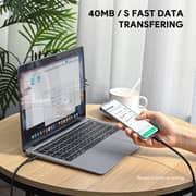 Aukey Braided USB-C To USB-C Cable 1.8m Black