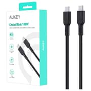 Aukey Braided USB-C To USB-C Cable 1.8m Black