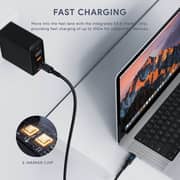 Aukey PD Braided USB-C To USB-C Cable 1.8m White