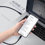 Aukey PD Braided USB-C To USB-C Cable 1.8m White