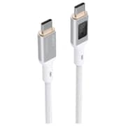 Aukey PD Braided USB-C To USB-C Cable 1.8m White