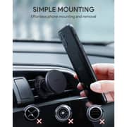 Aukey Super Magnetic Car Mount Phone Holder, Air Vent Clip, 360° Rotation, Secure Grip – Black – HD-C74-BK