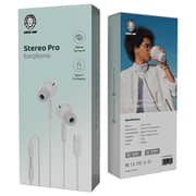Green Lion GNSTPROEPTCWH Stereo Pro Wired In Ear Earphone White