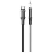 Green Lion Braided USB-C To AUX Cable 1m Black