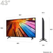 LG 43-inch UT80 Series UHD 4K Smart TV with α5 AI Processor 4K Gen7 – 43UT80006LA - 2024