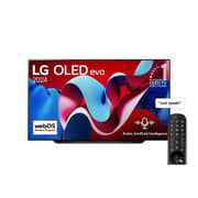 LG 77 Inch 4K UHD Smart OLED evo TV with Built in Receiver - OLED77C46LA