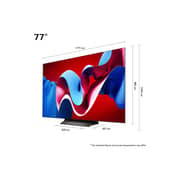 LG 77 Inch 4K UHD Smart OLED evo TV with Built in Receiver - OLED77C46LA