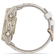 Garmin Fenix 8 AMOLED 43mm Smartwatch Sapphire Soft Gold Stainless Steel With Fog Gray Leather Band Plus Fog Gray/Dark Sandstone Silicone Band 010-02903-40
