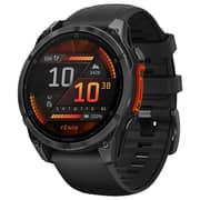 Garmin Fenix 8 AMOLED 47mm Smartwatch Slate Gray With Black Silicone Band 010-02904-00